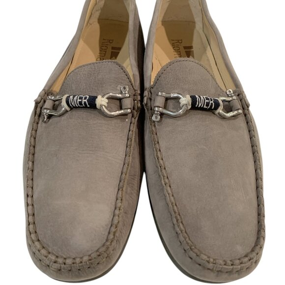 Riomar Hemingway Deck Driver- Slip-On Gray Men's Shoes 11 - Picture 6 of 13